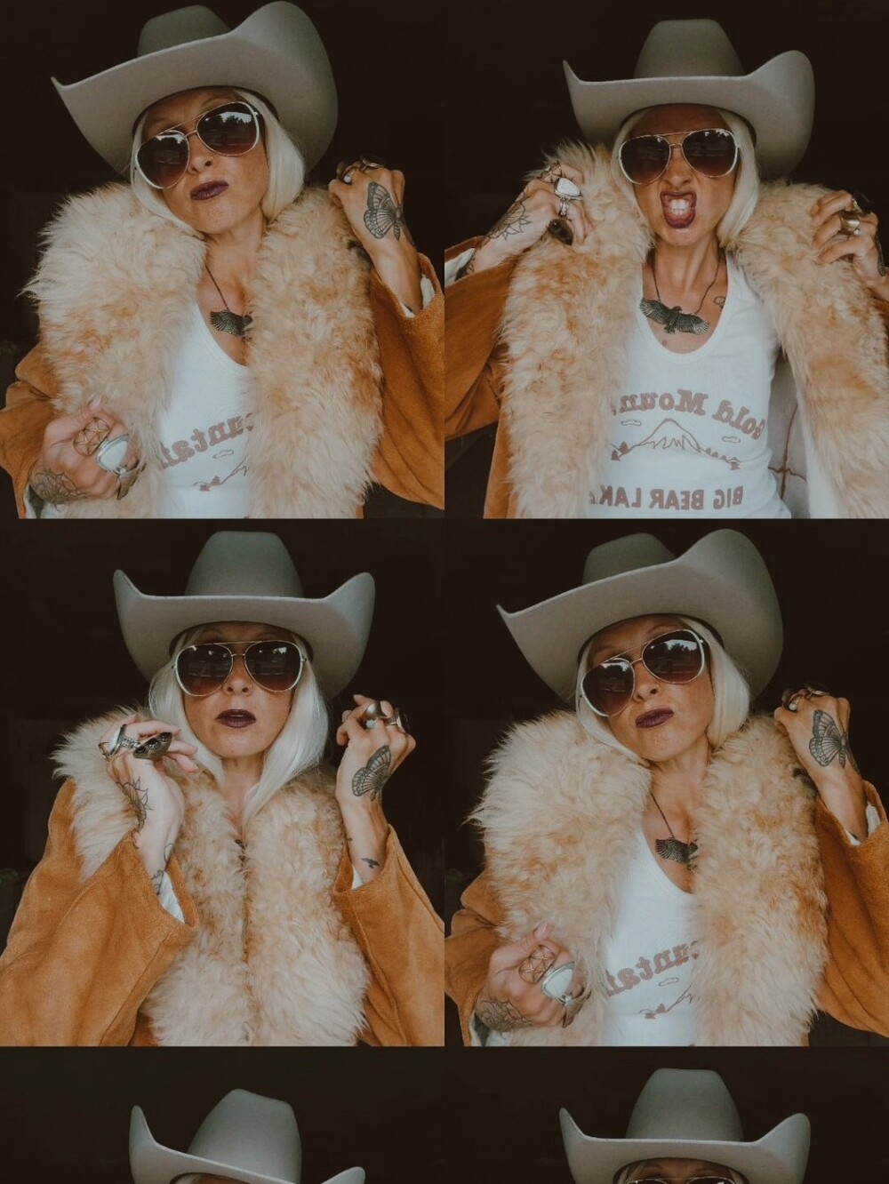 Vintage Penny Lane Camel Suede Coat with Faux Fur Collar